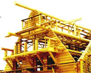 Применение древесины в строительстве: бревенчатый сруб